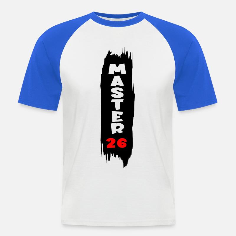 Master 2026 - Men's Baseball T-Shirt - white/royal blue