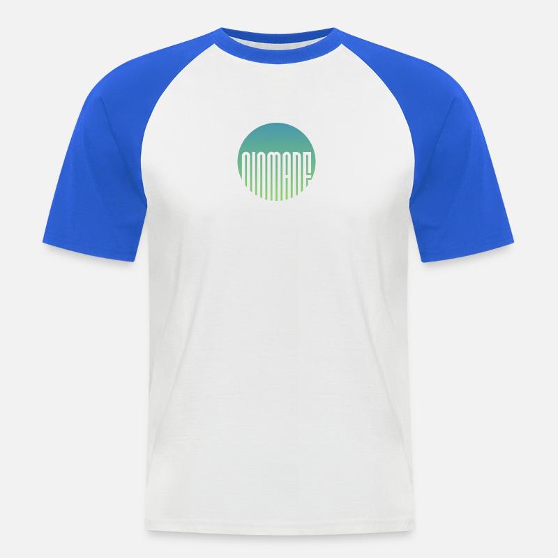 NEIN... WACH oder NICHT - Männer Baseball-T-Shirt - Weiß/Royalblau