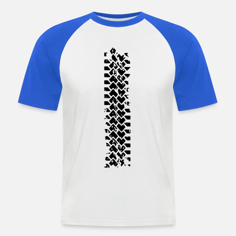Brennen, um ein Wild sein - Männer Baseball-T-Shirt - Weiß/Royalblau