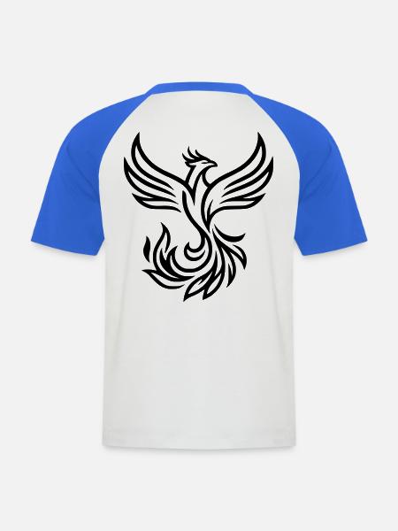 OITG-R - Männer Baseball-T-Shirt - Weiß/Royalblau