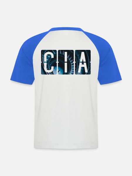 Roma CIampino Aeroporto CIA - Männer Baseball-T-Shirt - Weiß/Royalblau