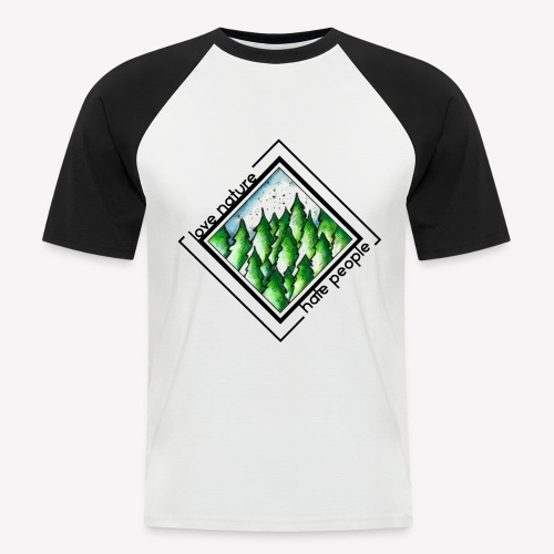 Love Nature - Männer Baseball-T-Shirt