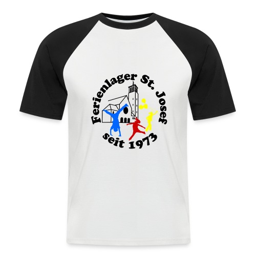 Logo Gif schwarz farbig 120dpi 2000px - Männer Baseball-T-Shirt