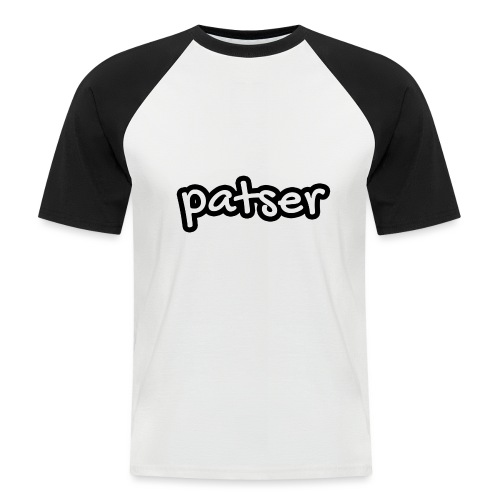 Patser - Basic White - Mannen baseballshirt korte mouw