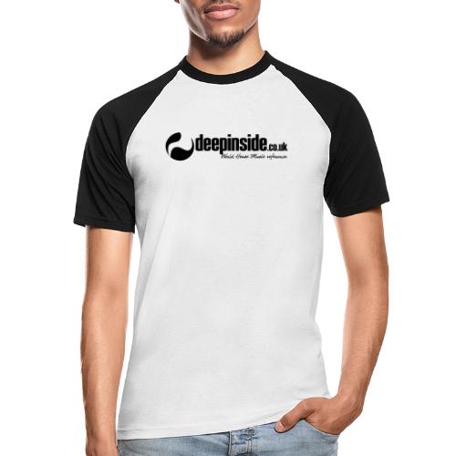 DEEPINSIDE World Reference logo black - Men's Baseball T-Shirt