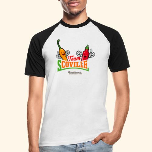 Chili Pepper Fan Merch Design Team Scoville - Männer Baseball-T-Shirt
