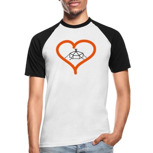 Herzjurte - Männer Baseball-T-Shirt