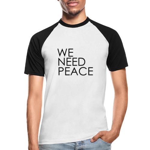 WE NEED PEACE - T-shirt baseball manches courtes Homme