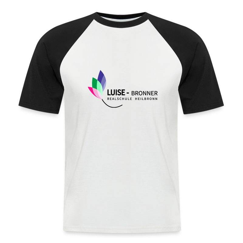 Logo LBRS schwarz - Männer Baseball-T-Shirt