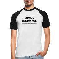 Heavy Brewtal Brand&Hops - Männer Baseball-T-Shirt