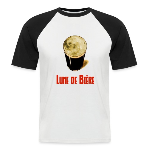 Logo Lune de Bière - T-shirt baseball manches courtes Homme