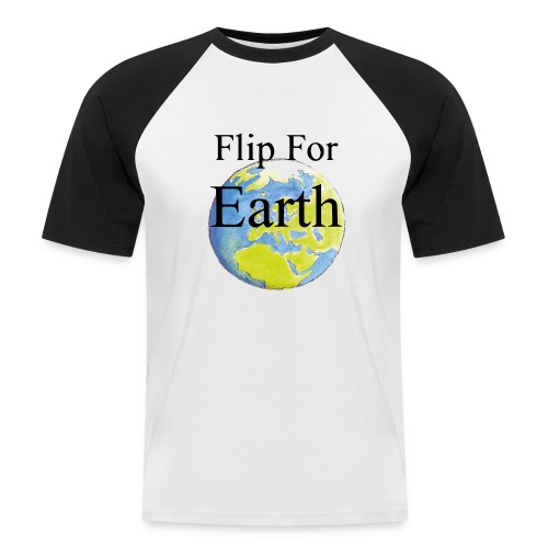 flip_for_earth - Kortärmad basebolltröja herr