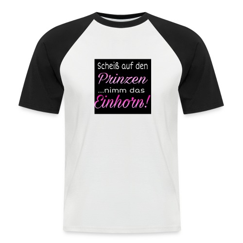 Prinz Einhorn - Männer Baseball-T-Shirt
