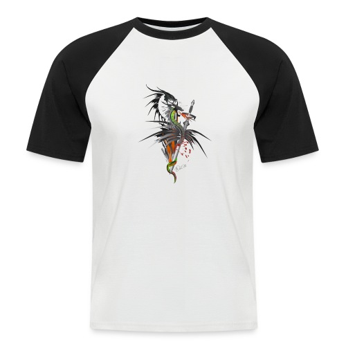 Dragon Sword - Drachenkampf - Männer Baseball-T-Shirt