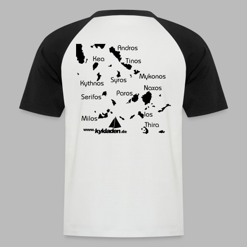 Kykladen Griechenland Crewshirt - Männer Baseball-T-Shirt