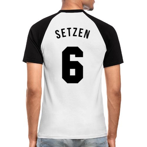 Setzen 6 - Männer Baseball-T-Shirt