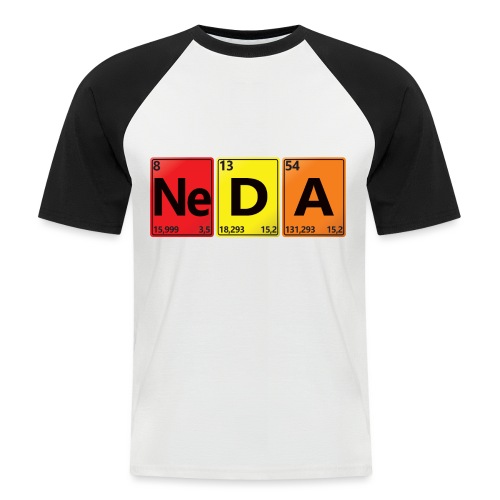 NEDA - Dein Name im Chemie-Look - Männer Baseball-T-Shirt