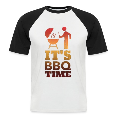 It's BBQ Time - Mannen baseballshirt korte mouw