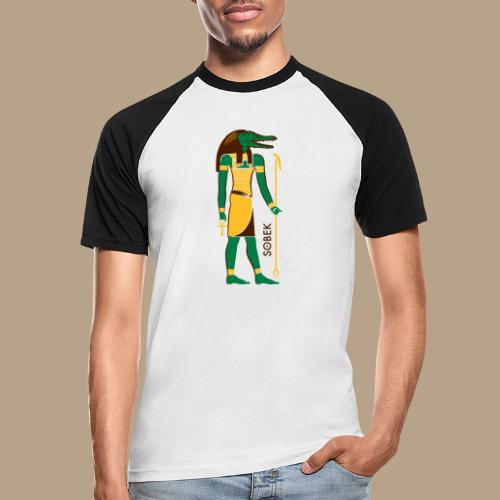 SOBEK God of Egypt - Männer Baseball-T-Shirt