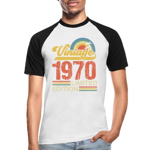 Wijnjaar 1970 - Mannen baseballshirt korte mouw