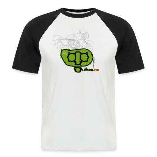 design T shirt L4VERD4 750 - T-shirt baseball manches courtes Homme