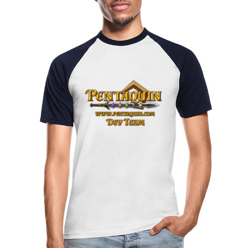 Pentaquin Logo DEV - Männer Baseball-T-Shirt