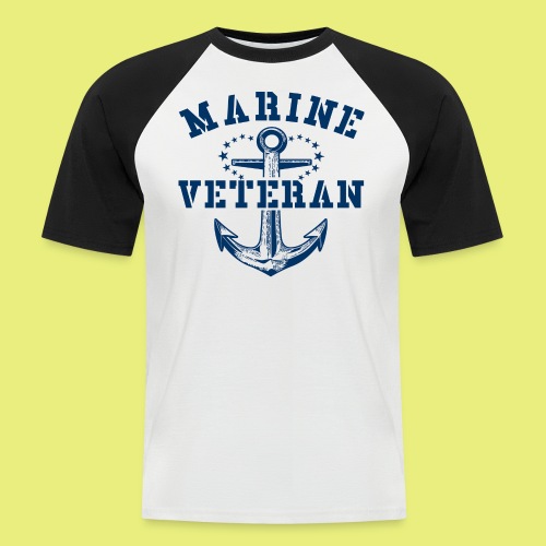 Marine Veteran - Männer Baseball-T-Shirt