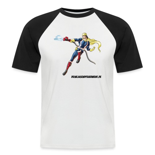 Captain Firefighter - Männer Baseball-T-Shirt