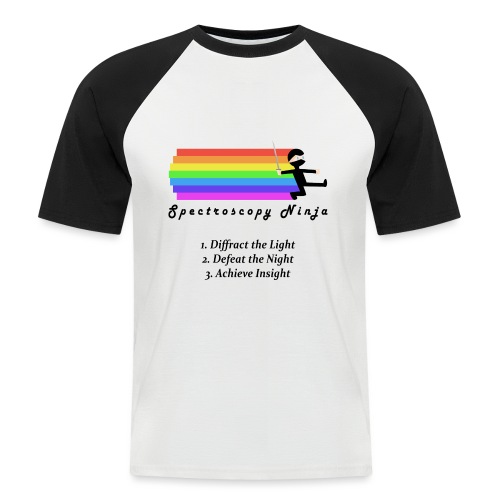 Spectroscopy-Ninja_Spruch - Männer Baseball-T-Shirt