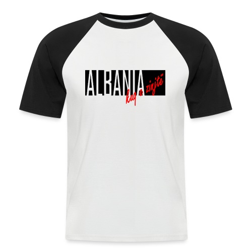 Albanien kuq e zinjtë - Männer Baseball-T-Shirt