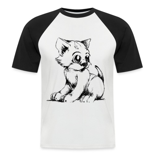 Chaton - T-shirt baseball manches courtes Homme