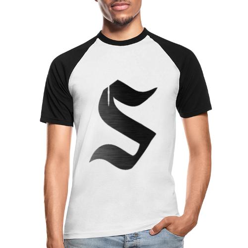 Logo【S】 - Kortærmet herre-baseballshirt