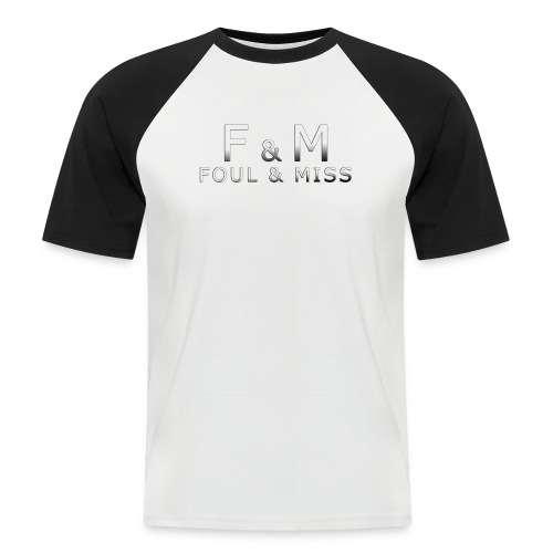 fmshirt snooker - Männer Baseball-T-Shirt