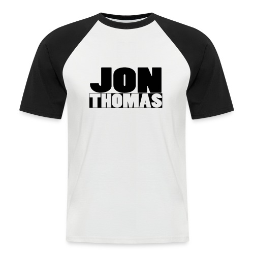 Jon Thomas Logo - Männer Baseball-T-Shirt