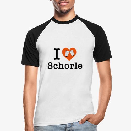I love Schorle – Dubbeglas - Männer Baseball-T-Shirt