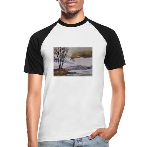 Landschaft im Winter - Männer Baseball-T-Shirt