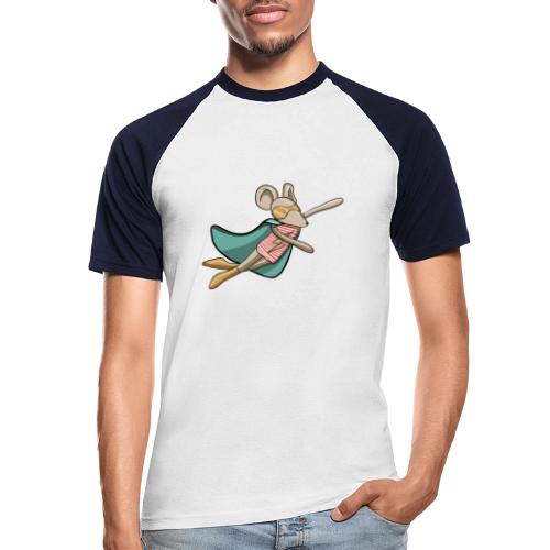Supermouse - Männer Baseball-T-Shirt