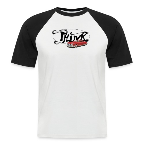 THINK Logo Classic - Männer Baseball-T-Shirt