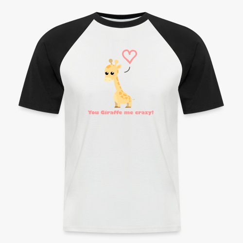 Giraffe Me Crazy - Kortærmet herre-baseballshirt