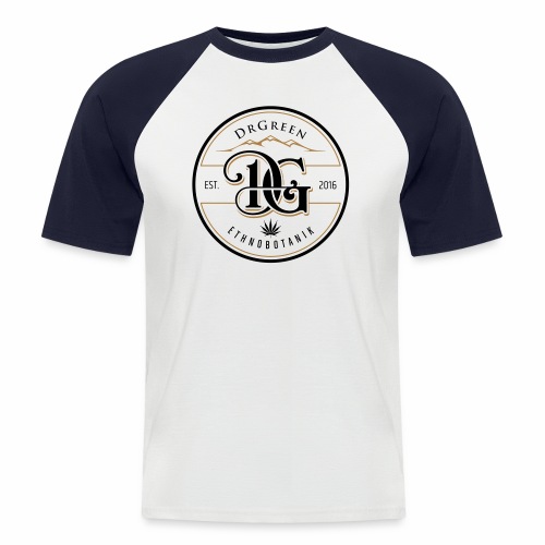 drgreen buttons weiß - Männer Baseball-T-Shirt