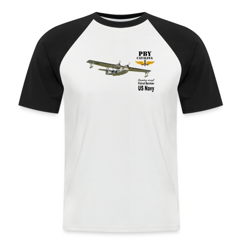 PBY Catalina - Kortærmet herre-baseballshirt