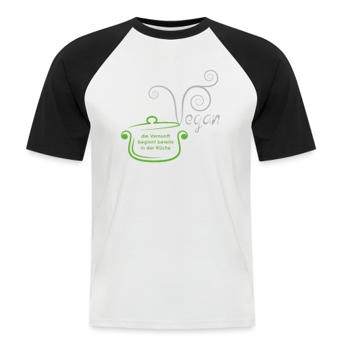 Kochtopf Vegan - Männer Baseball-T-Shirt