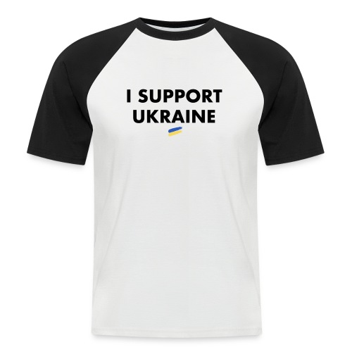 I support Ukraine - Männer Baseball-T-Shirt