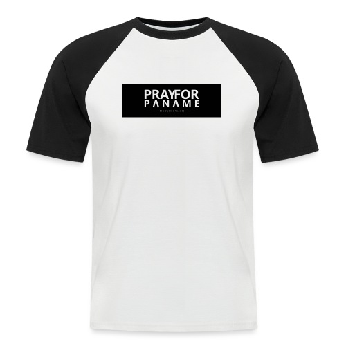 TEE-SHIRT HOMME - PRAY FOR PANAME - T-shirt baseball manches courtes Homme