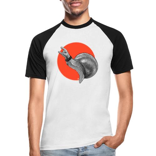 Ślimak metalowy - Koszulka bejsbolowa męska