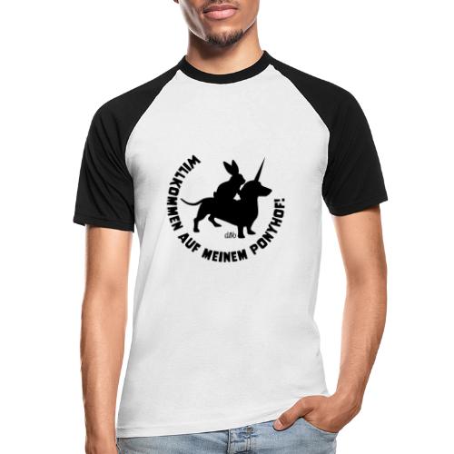 … Ponyhof! (Motivfarbe individualisierbar) - Männer Baseball-T-Shirt