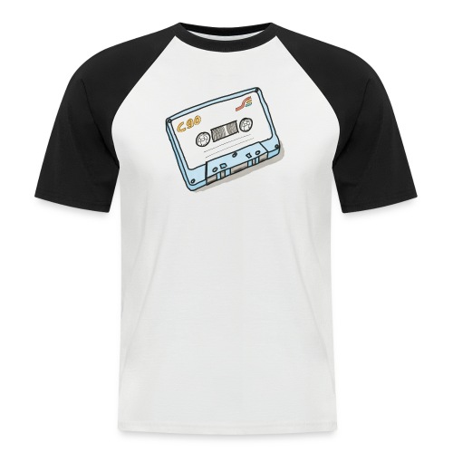 Cassette - Männer Baseball-T-Shirt