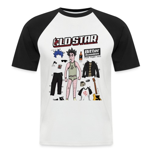 Bitter Punk Paper Doll - Camiseta béisbol manga corta hombre