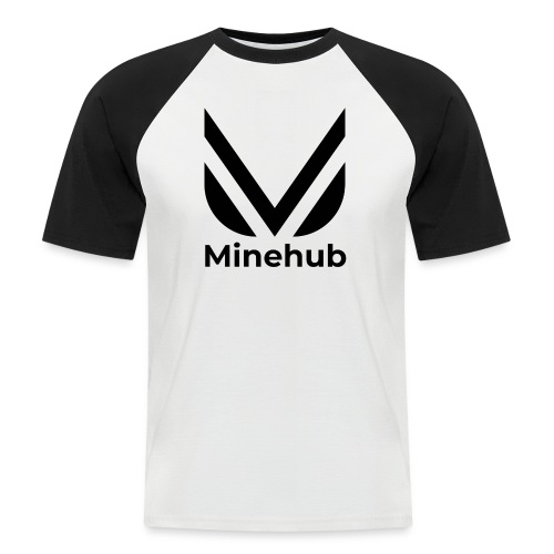 Minehub Black - Männer Baseball-T-Shirt