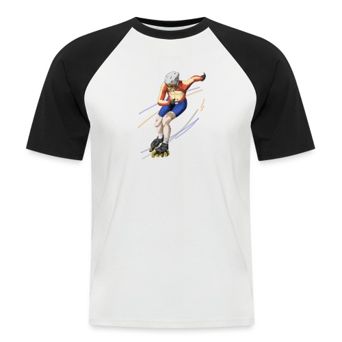 speedskating - Männer Baseball-T-Shirt